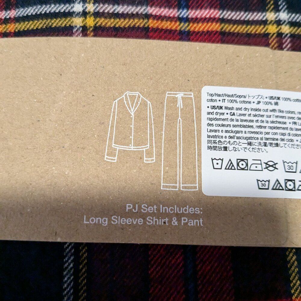 Gap Body Flannel PJ Set Large Petite 100% Cotton  NWT - Picture 9 of 11